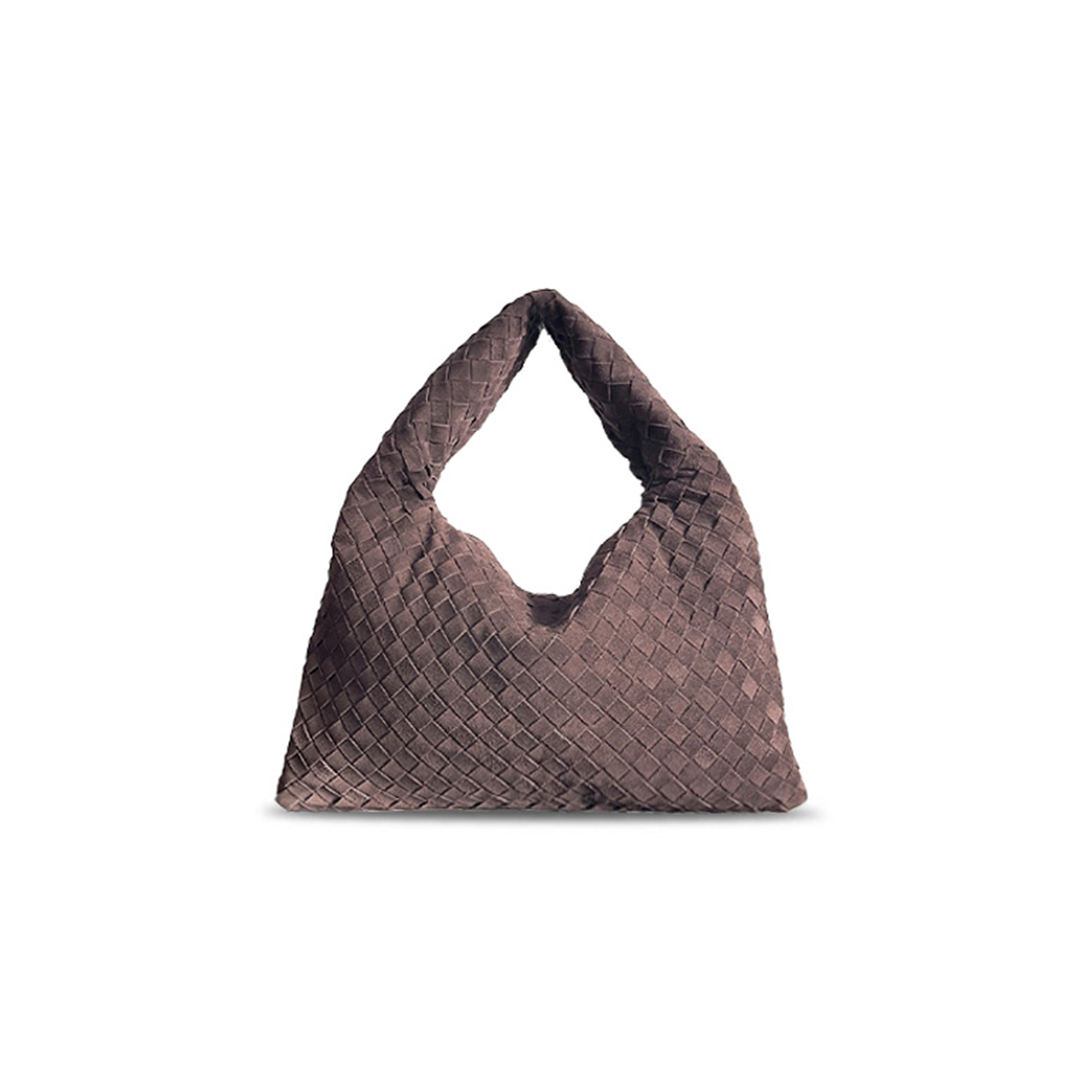 bo*te*ga Ve*ne*ta hop medium suede tote bag 763966 (41*20*8cm)
